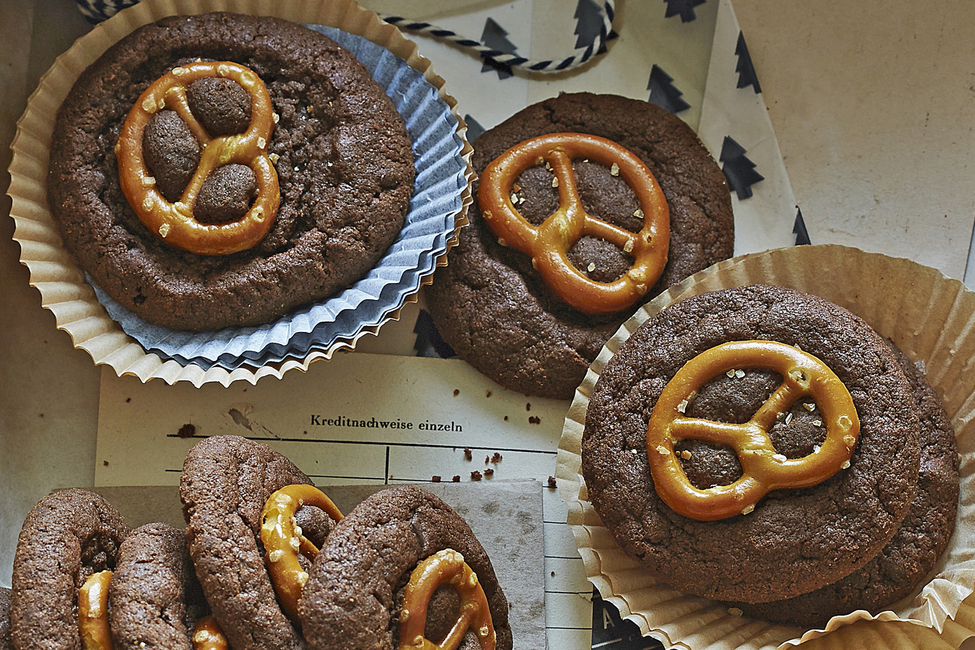 Chocolate Pretzel Cookies My Food and Family