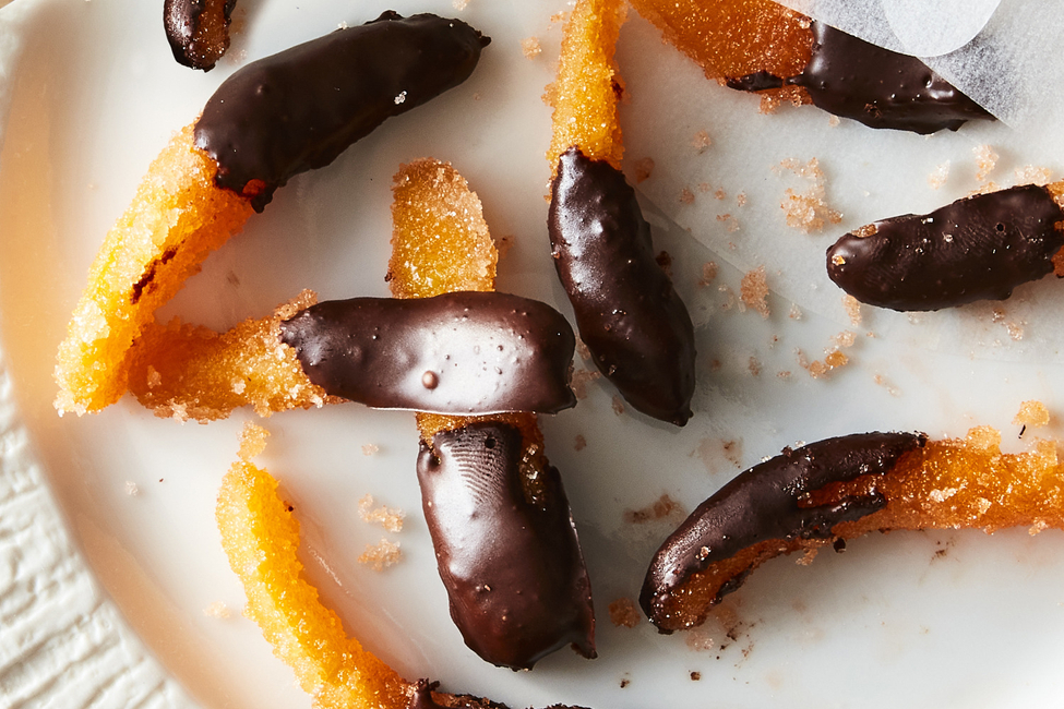Candied Orange Peel Dipped in Chocolate My Food and Family