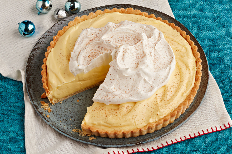 Creamy Eggnog Tart My Food and Family