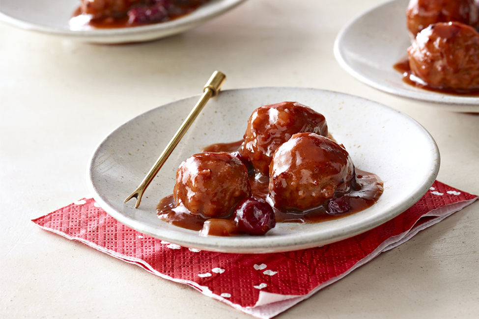 SlowCooker Cranberry Meatballs My Food and Family