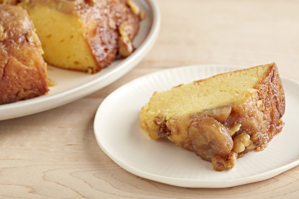 Sour Cream-Banana Upside-Down Cake