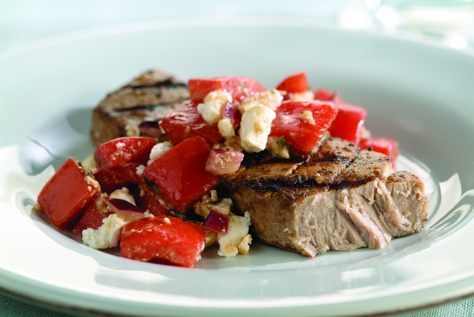 Zesty Grilled Tuna with Fresh Tomato Salsa My Food and Family