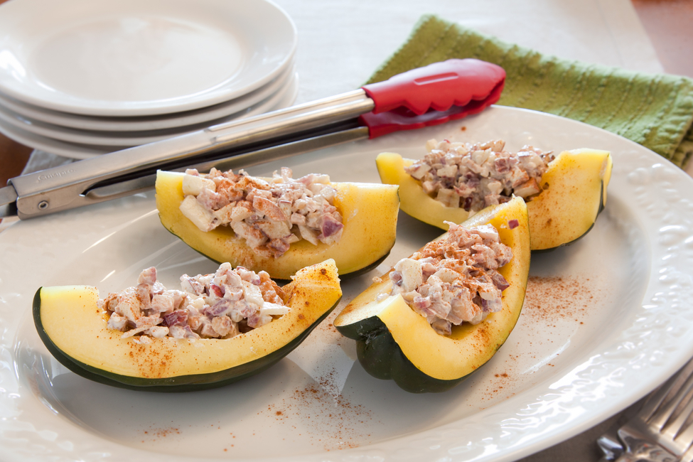 Apple & Walnut Stuffed Acorn Squash My Food and Family