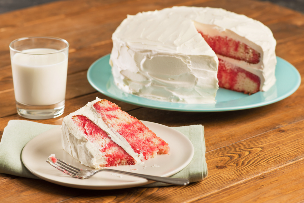 JELL-O® Strawberry Poke Cake