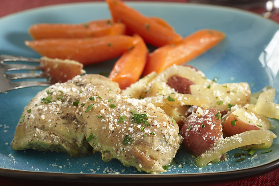 SlowCooker GarlicParmesan Chicken My Food and Family
