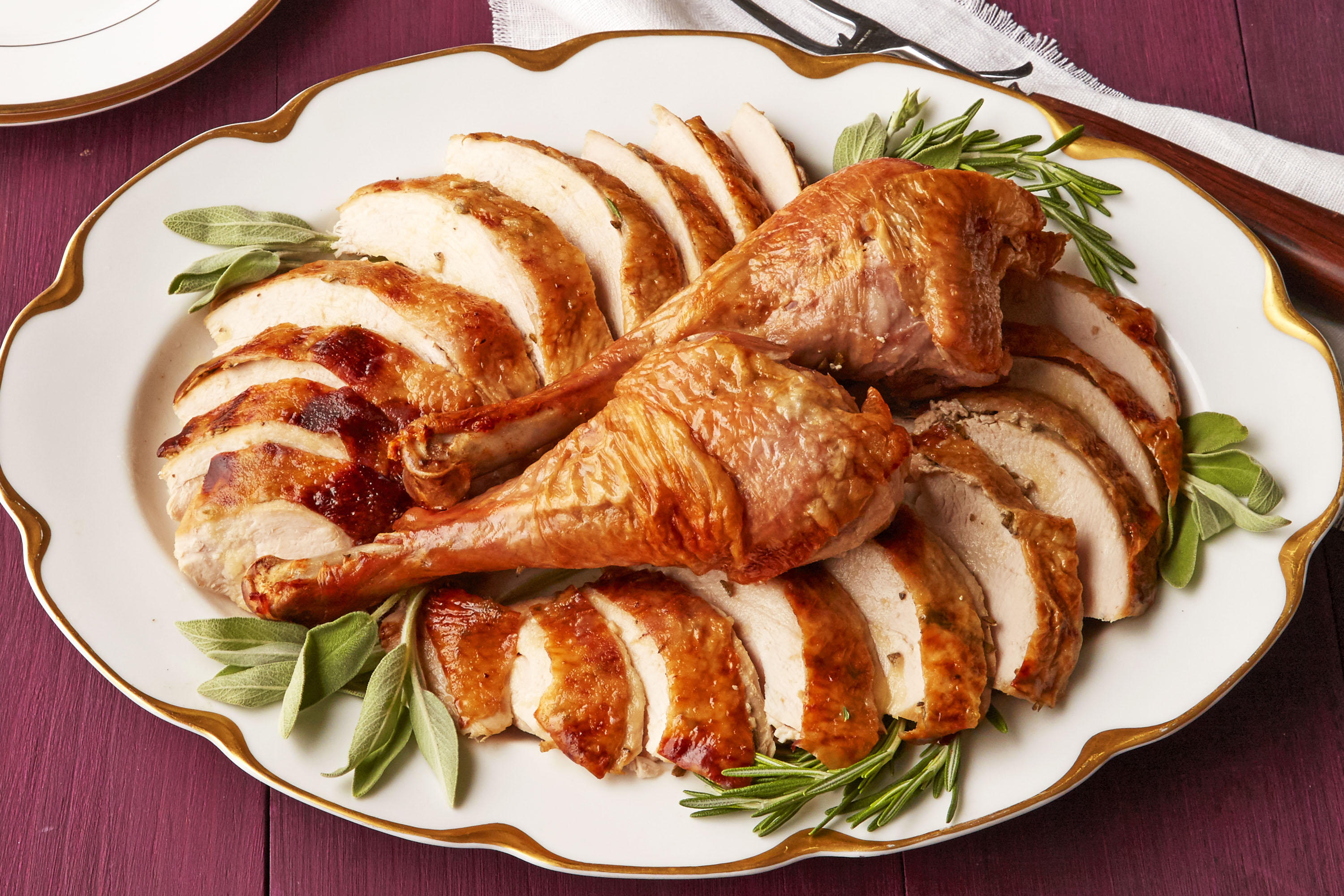 Herb Butter-Roasted Turkey - My Food And Family