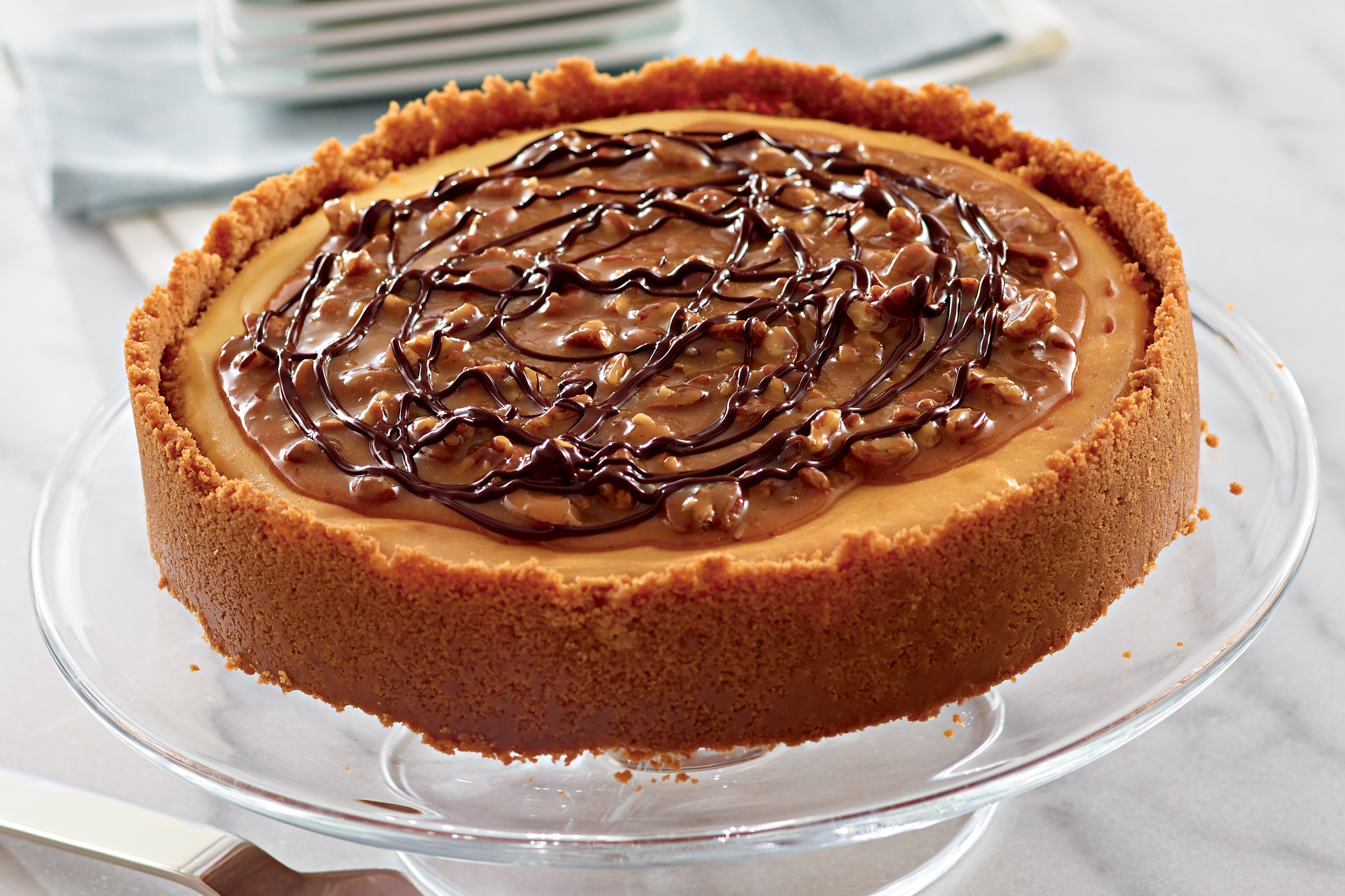 Caramel Pecan Cheesecake My Food And Family   E065b726ca1840daa06341c68e54a4f1