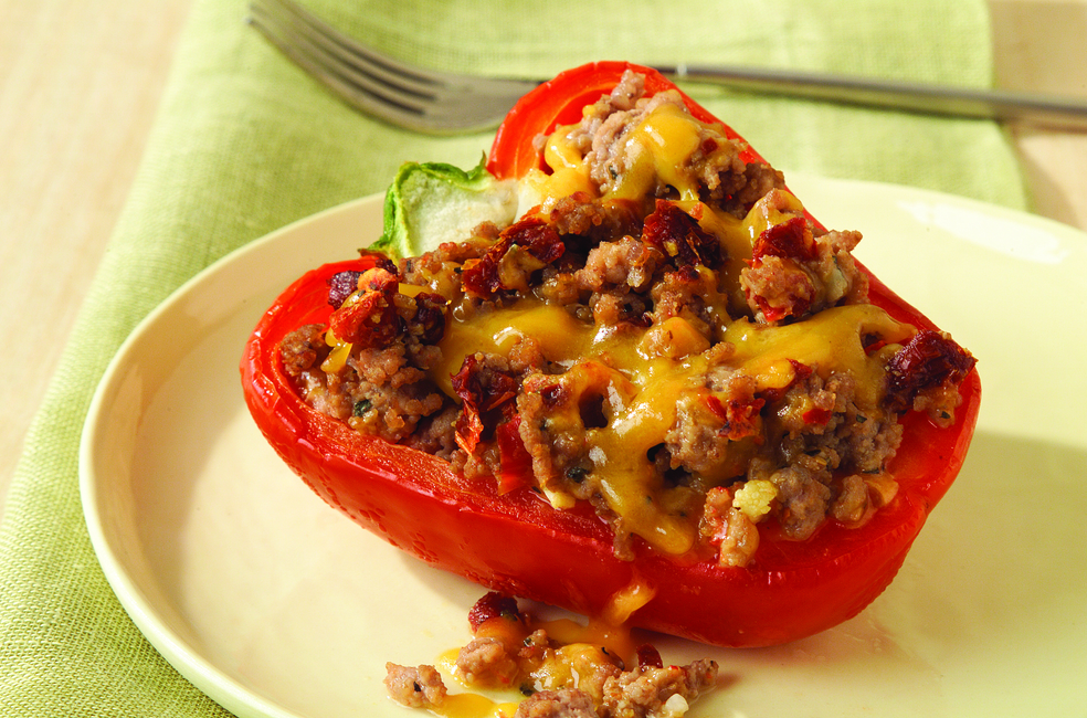 Stuffed Peppers with Sun-Dried Tomatoes