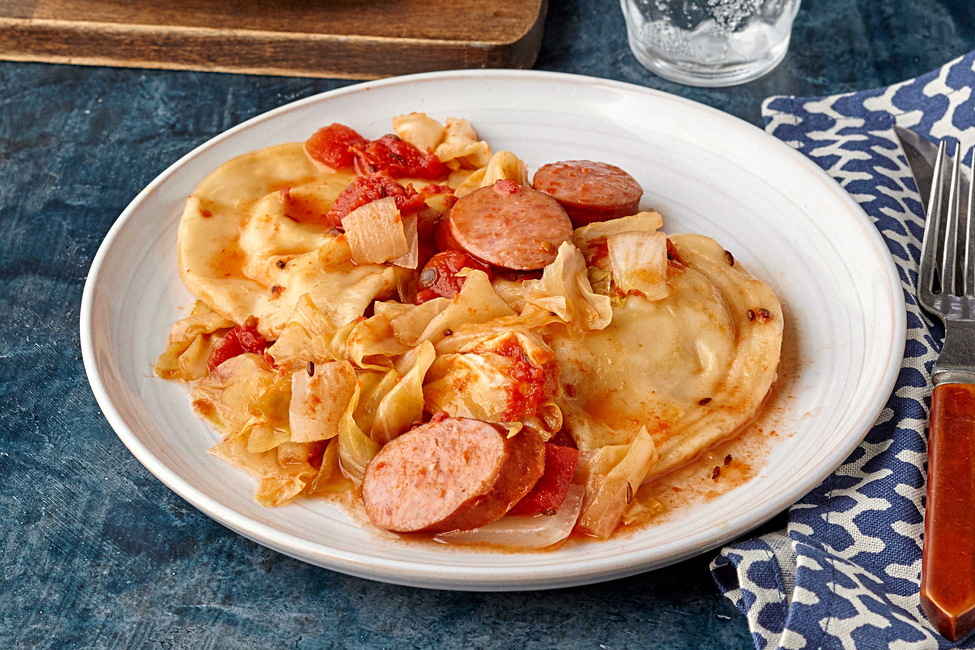 SlowCooker Kielbasa and Pierogi Casserole My Food and Family
