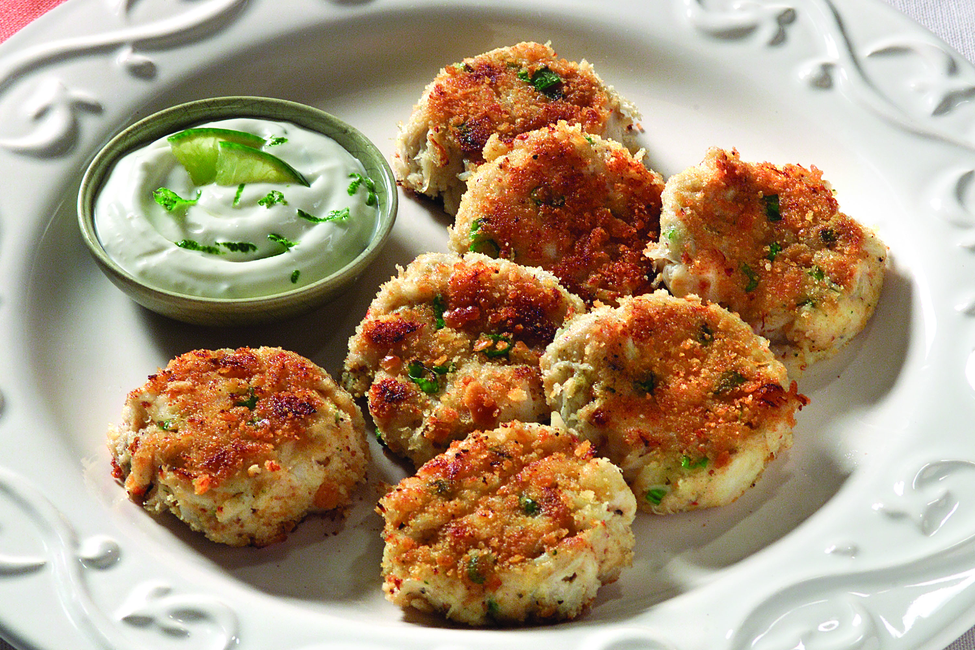 Southern-Style Crab Cakes with Cool Lime Sauce
