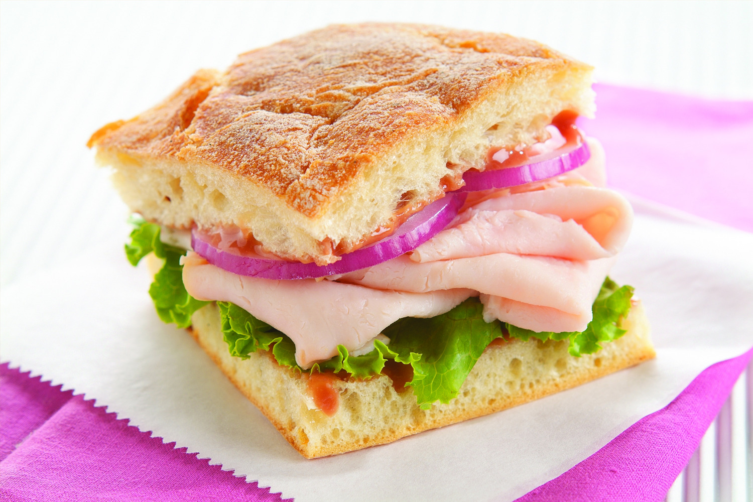 Tangy Raspberry-Turkey Sandwich