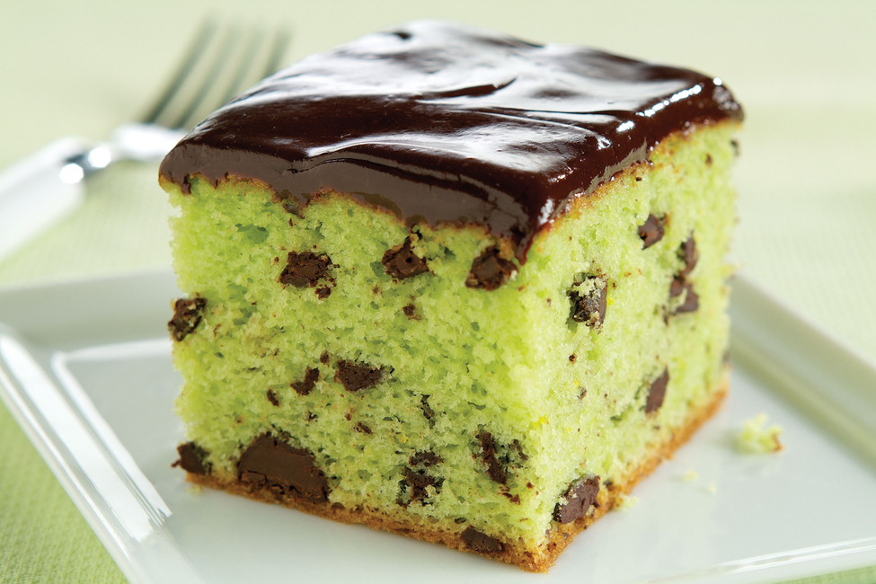 Mint-Chocolate Pudding Cake